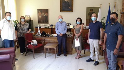 Συνάντηση Δημάρχου Ηρακλείου με εκπροσώπους του «Αιματοκρήτη»