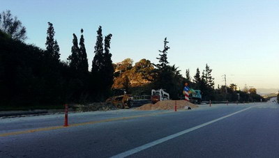 Προσωρινή διακοπή κυκλοφορίας στον Βόρειο Οδικό Άξονας Κρήτης