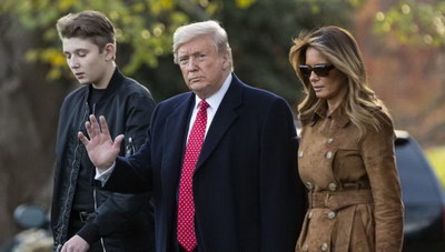 Άνετος δηλώνει ο Τραμπ για τη επιστροφή του γιου του στο σχολείο