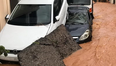 Εικόνες καταστροφής στην Ανάληψη (φωτογραφίες + βιντεο)