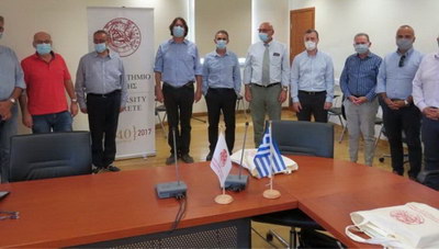 Επίσκεψη των Πρυτανικών Αρχών του Ελληνικού Μεσογειακού Πανεπιστημίου στο Πανεπιστήμιο Κρήτης