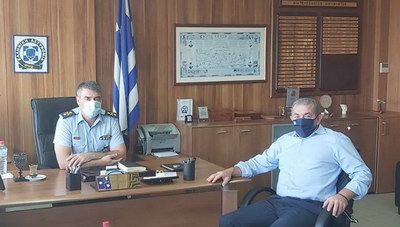 Συζήτηση Βαρδάκη με τον Αστυνομικό Διευθυντή Νικόλαο Σπυριδάκη: Τα προβλήματα του ένστολου προσωπικού