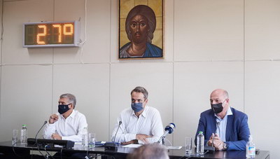 Στην Καρδίτσα ο Μητσοτάκης για αυτοψία