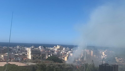Ηράκλειο: Φωτιά στα ενετικά τείχη (φωτογραφίες)