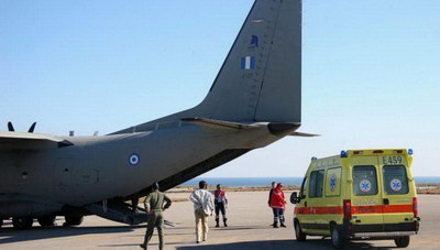 Συνολικά τέσσερις αεροδιακομιδές στο Ηράκλειο- Σε πλήρη ετοιμότητα το ΕΚΑΒ!