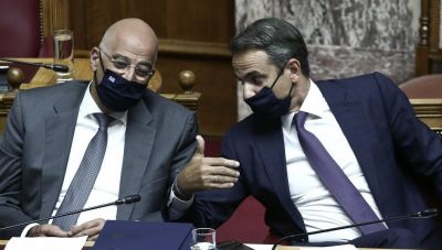 Συνάντηση Μητσοτάκη -Δένδια στο Μαξίμου: Ικανοποίηση του πρωθυπουργού για τις συνομιλίες με την  Άγκυρα