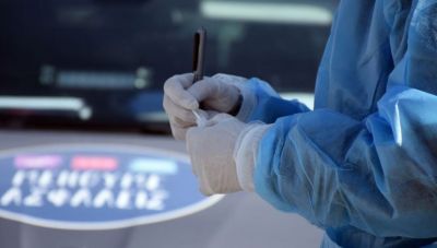 Rapid test σε πεζούς στο Μάραθο του Δήμου Μαλεβιζίου