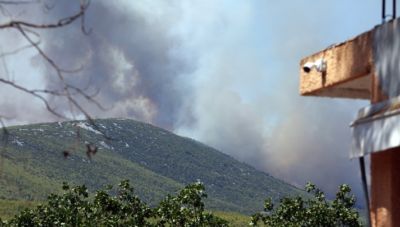 Προς το Πεδίο Βολής Μεγάρων κινείται η φωτιά στα Βίλια