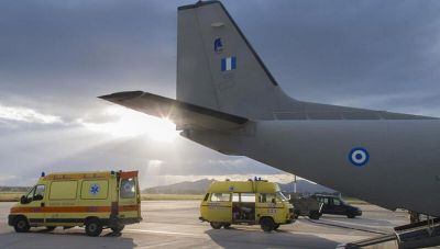 Ηράκλειο: Αεροδιακομιδές ασθενών χθες το απόγευμα από Κω και Σαντορίνη