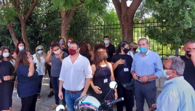 Παρών ο Σωκράτης Βαρδάκης στην κινητοποίηση των αρχαιοφυλάκων