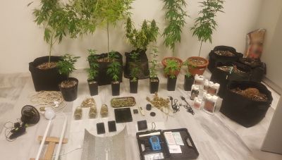Χανιά: Είχε στο σπίτι του μια ολοκληρωμένη υδροπονική καλλιέργεια κάνναβης