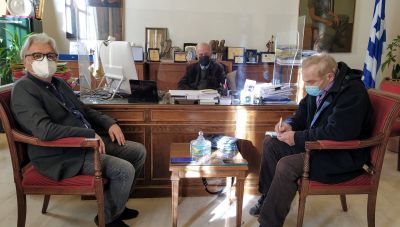 Συνάντηση Λαμπρινού με τον συμπρόεδρο των Οικολόγων Πράσινων 