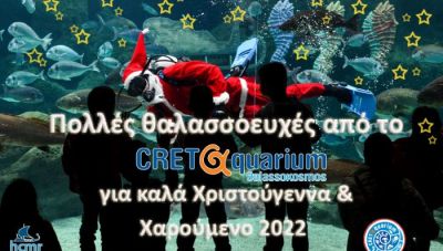 O Άγιος Βασίλης και η Γοργόνα βουτάνε στο Ενυδρείο Κρήτης