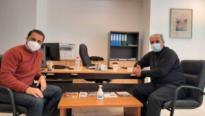 Με τον Συντονιστή Πολιτικής Προστασίας Κρήτης ο Σενετάκης