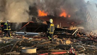 Καστοριά: Ισοπεδώθηκε από έκρηξη ξενοδοχείο