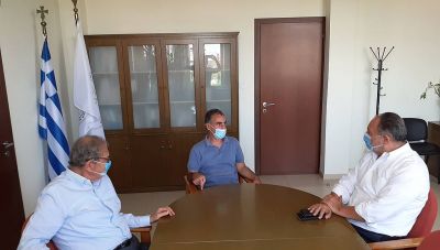 Συνάντηση Γιάννη Κουράκη με τον Πρύτανη του ΕΛΜΕΠΑ Νίκο Κατσαράκη