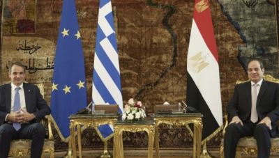 Ο Αλ Σίσι στη συνάντηση με Μητσοτάκη: «Πρέπει να υπάρχει σεβασμός στο διεθνές δίκαιο»