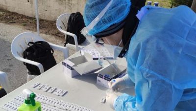 Rapid test σε πεζούς στην Ιεράπετρα