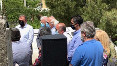Παρών ο Θραψανιώτης στη θεμελίωση του Πολιτιστικού Κέντρου στη Θρυπτή