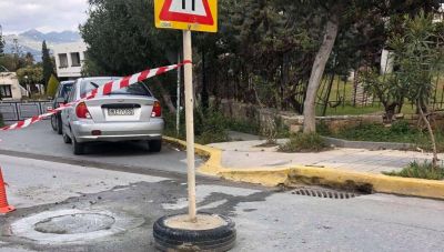 Αμμουδάρα: Ανύψωση φρεατίων κατά μήκος της Α. Παπανδρέου