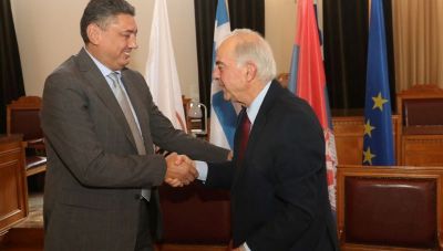 Ευχές του Δημάρχου Τσουκάριτσα Βελιγραδίου στον Βασίλη Λαμπρινό για τα 200 χρόνια της Επανάστασης