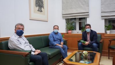 Συνάντηση του Περιφερειάρχη Κρήτης με το δήμαρχο Μαλεβιζίου