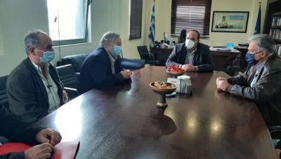 Συνάντηση Λογιάδη με τον Δήμαρχο Αρχανών-Αστερουσίων