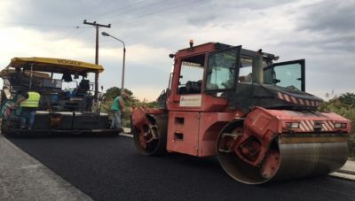 Ηράκλειο: Εργασίες ασφαλτόστρωσης στην οδό Ηγουμενίτσας