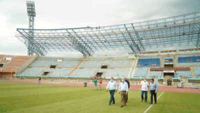 Αναβαθμίζεται το Παγκρήτιο Στάδιο- Αυτοψία Λαμπρινού και Αρναουτάκη