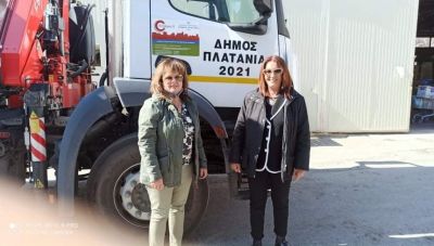 Αποστολή ειδών από τον Δήμο Πλατανιά στους σεισμόπληκτους του Ηρακλείου