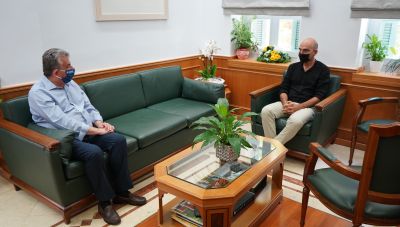 Συνάντηση Περιφερειάρχη Κρήτης με τον Δήμαρχο Καντάνου  Σελίνου