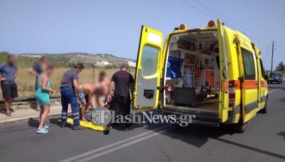 Σοβαρό τροχαίο ατύχημα με θύμα ντελιβερά στα Χανιά