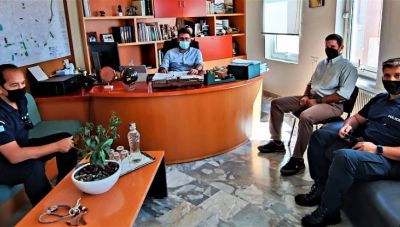 Με τον νέο Διοικητή του Αστυνομικού Τμήματος ο Μποκέας