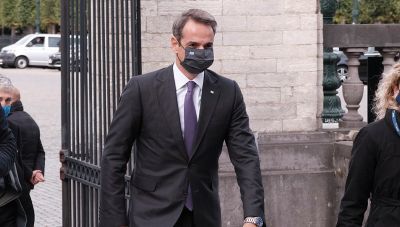 Στο Ηράκλειο έφτασε ο πρωθυπουργός Κυριάκος Μητσοτάκης