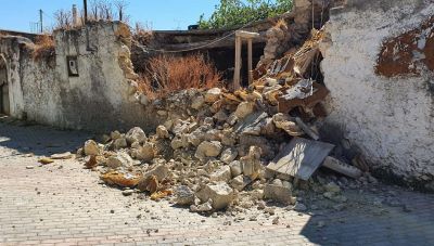 Ζημιές από το σεισμό και σε χωριά του Δήμου Χερσονήσου (φωτογραφίες)