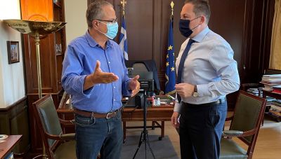 Συνάντηση του Δημάρχου Πλατανιά με τον Αναπληρωτή Υπουργό Εσωτερικών