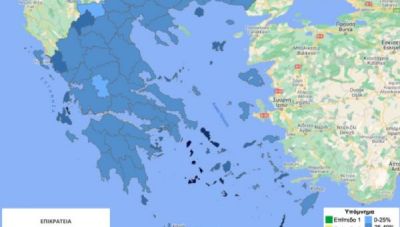Ο χάρτης εμβολιαστικής κάλυψης της Ελλάδας-Δείτε τα ποσοστά στην Κρήτη