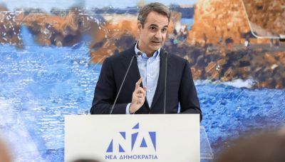 Μητσοτάκης από το Ηράκλειο: Εκλογές στο τέλος της τετραετίας- Θα κάνουμε γαλάζια την Κρήτη