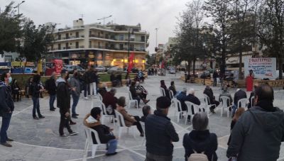 Πραγματοποιήθηκαν οι εκδηλώσεις του ΚΚΕ στο Ηράκλειο ενάντια στον πόλεμο