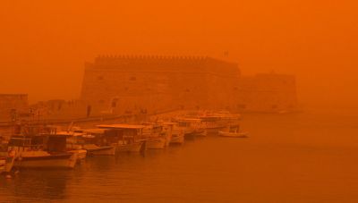 Κρήτη: Η σκόνη της ερήμου και πάλι στην ατμόσφαιρα μας