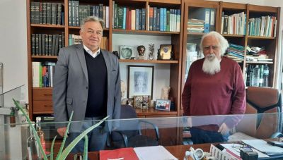Με τον Πρόεδρο του Ιατρικού Συλλόγου Λασιθίου ο Λογιάδης