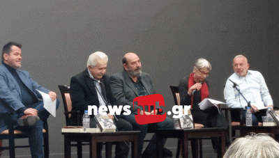 Ο Μίμης Ανδρουλάκης παρουσίασε την αυτοβιογραφία του στο Ηράκλειο: «Το βιβλίο αυτό είναι ένα ταξίδι ζωής» (φωτο)