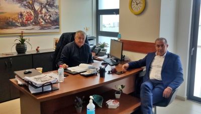Συνάντηση Σωκράτη Βαρδάκη με τον πρόεδρο του ΕΣΔΑΚ Ζαχαρία Καλογεράκη