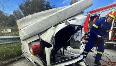 Χανιά: Σοκάρουν οι εικόνες του οχήματος μετά το σοβαρό τροχαίο-Δύσκολος ο απεγκλωβισμός της επιβάτιδας