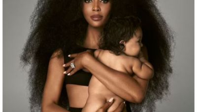 Η Ναόμι Κάμπελ δείχνει για πρώτη φορά το πρόσωπο της 8 μηνών κόρης της