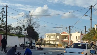 Tροχαίο με έναν τραυματία στην παλαιά Εθνική Οδό Χανίων-Κισάμου