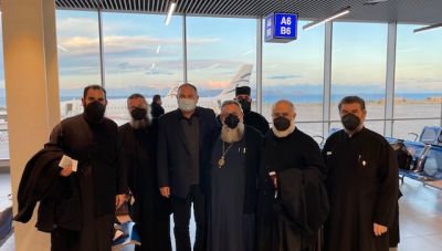 Με τον νέο Αρχιεπίσκοπο στο αεροδρόμιο ο Γιάννης Κουράκης