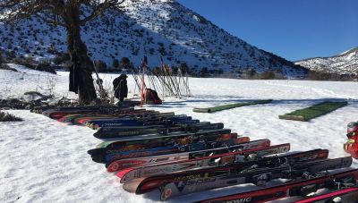 Μαθήματα σκι στο Λιμνάκαρο Οροπεδίου Λασιθίου το Σαββατοκύριακο