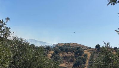 Οριοθετημένη  η πυρκαγιά στην Πόμπια - Παραμένουν ισχυρές δυνάμεις πυρόσβεσης (φωτό)