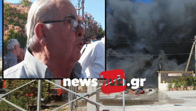 «Ολοκληρωτική καταστροφή»: Ο Γιώργος Δημάκης για τη φωτιά στην επιχείρηση του, στις Μαλάδες (βίντεο)